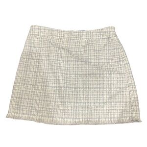 Maison D’Amelie light purple and white tweed skirt